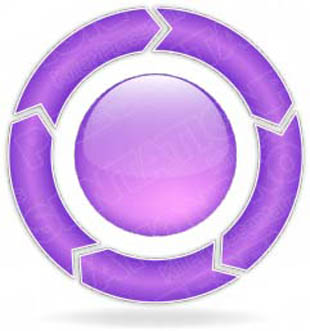 Download ChevronCycle A 5Purple PowerPoint Graphic and other software plugins for Microsoft PowerPoint