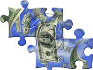 Money Puzzle 4 PPT PowerPoint picture photo