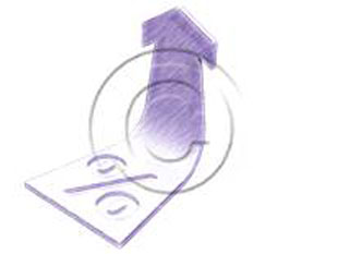 Percent Arrow Up Purple Color Pen PPT PowerPoint picture photo