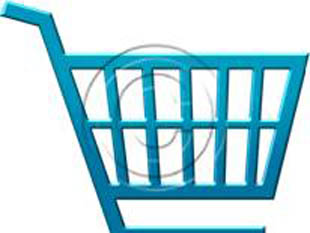 Shopping Cart Style Light Blue PPT PowerPoint picture photo