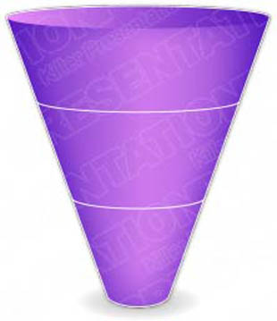 Download cone down 3purple PowerPoint Graphic and other software plugins for Microsoft PowerPoint