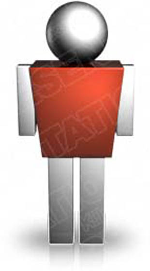 Download 3d man red PowerPoint Graphic and other software plugins for Microsoft PowerPoint