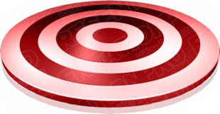 Download target 01 red PowerPoint Graphic and other software plugins for Microsoft PowerPoint