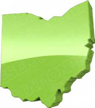 Download map ohio green PowerPoint Graphic and other software plugins for Microsoft PowerPoint