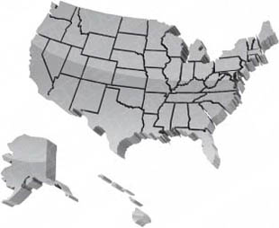 Download map usa borders grey PowerPoint Graphic and other software plugins for Microsoft PowerPoint