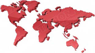 Download map world red PowerPoint Graphic and other software plugins for Microsoft PowerPoint