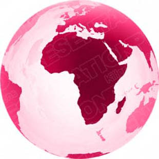 Download 3d globe africa pink PowerPoint Graphic and other software plugins for Microsoft PowerPoint