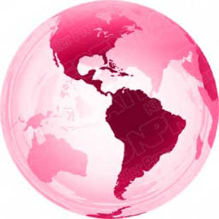 Download 3d globe americas pink PowerPoint Graphic and other software plugins for Microsoft PowerPoint