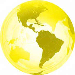 Download 3d globe americas yellow PowerPoint Graphic and other software plugins for Microsoft PowerPoint