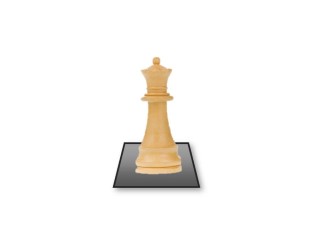 PowerPoint Image - 3D Chess Queen Light Square