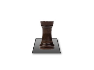 PowerPoint Image - 3D Chess Rook Dark Square