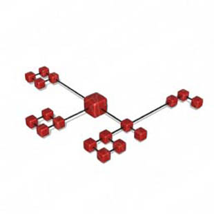 Download cube network 6 red PowerPoint Graphic and other software plugins for Microsoft PowerPoint