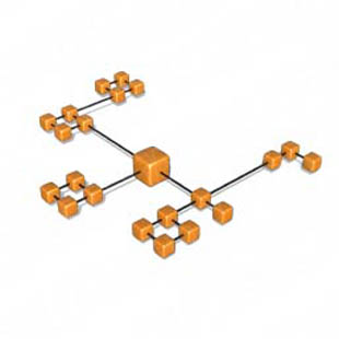 Download cube network 7 orange PowerPoint Graphic and other software plugins for Microsoft PowerPoint