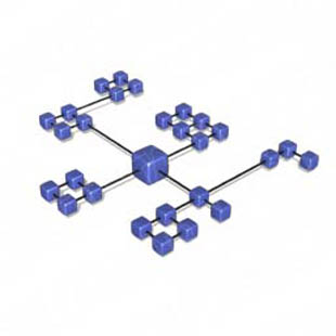 Download cube network 8 blue PowerPoint Graphic and other software plugins for Microsoft PowerPoint