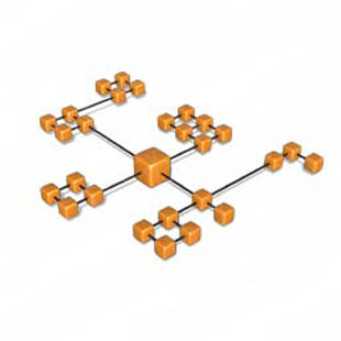 Download cube network 8 orange PowerPoint Graphic and other software plugins for Microsoft PowerPoint