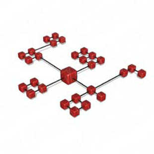Download cube network 8 red PowerPoint Graphic and other software plugins for Microsoft PowerPoint