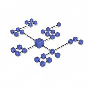 Download cube network 9 blue PowerPoint Graphic and other software plugins for Microsoft PowerPoint