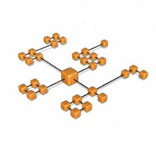 Download cube network 9 orange PowerPoint Graphic and other software plugins for Microsoft PowerPoint