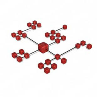 Download cube network 9 red PowerPoint Graphic and other software plugins for Microsoft PowerPoint