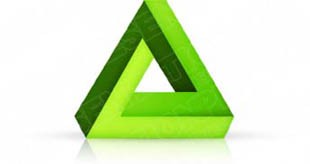 Download 3dtriangle03 green PowerPoint Graphic and other software plugins for Microsoft PowerPoint