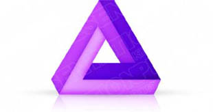 Download 3dtriangle04 purple PowerPoint Graphic and other software plugins for Microsoft PowerPoint