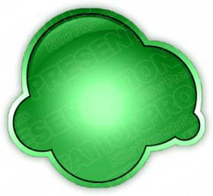 Download cloudbubblegreen PowerPoint Graphic and other software plugins for Microsoft PowerPoint