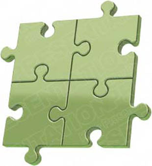 Download puzzle 4 green PowerPoint Graphic and other software plugins for Microsoft PowerPoint