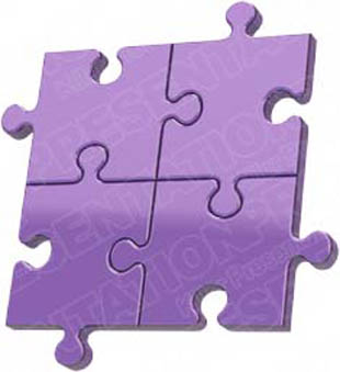 Download puzzle 4 purple PowerPoint Graphic and other software plugins for Microsoft PowerPoint