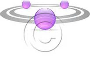 Sphere Ring 3 Purple PPT PowerPoint picture photo