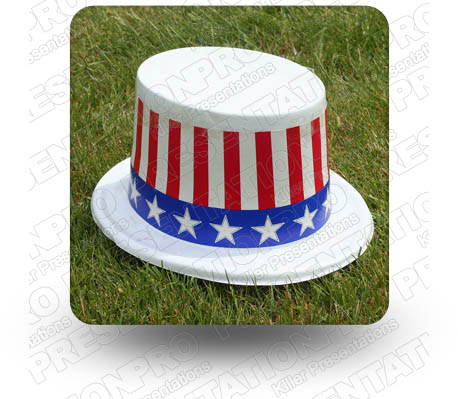 Flag Hat 01 Square PPT PowerPoint Image Picture