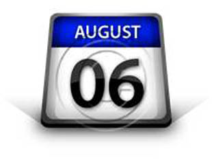 Calendar August06 PPT PowerPoint Image Picture