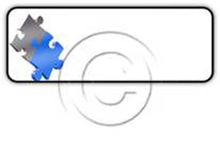 Blue Gray Puzzle Rectangle PPT PowerPoint Image Picture
