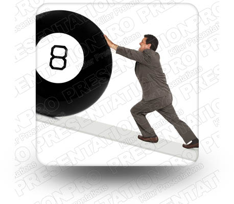 Behind 8ball 01 Square PPT PowerPoint Image Picture