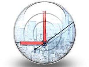 Biz Time Circle Color Pencil PPT PowerPoint Image Picture