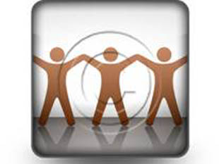 Celebrating Teamwork Squarerown Square PPT PowerPoint Image Picture