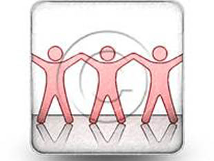 Celebrating Teamwork Red Square Color Pencil PPT PowerPoint Image Picture