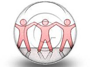 Celebrating Teamwork Red Circle Color Pencil PPT PowerPoint Image Picture