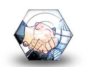 Corporate Hand Shake Color Pencil HEX PPT PowerPoint Image Picture