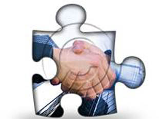 Corporate Hand Shake PUZ PPT PowerPoint Image Picture