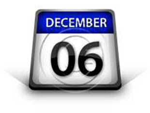 Calendar December 06 PPT PowerPoint Image Picture