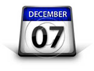 Calendar December 07 PPT PowerPoint Image Picture