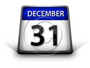 Calendar December 31 PPT PowerPoint Image Picture