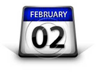 Calendar February 02 PPT PowerPoint Image Picture