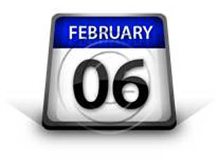 Calendar February 06 PPT PowerPoint Image Picture