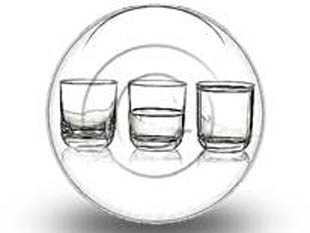 Glass Circlealf Full Empty 1 Circle Color Pencil PPT PowerPoint Image Picture