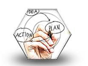 Idea Plan Action HEX Color Pen PPT PowerPoint Image Picture