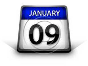 Calendar January 09 PPT PowerPoint Image Picture