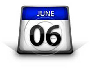Calendar June 06 PPT PowerPoint Image Picture