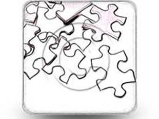 Jigsaw Piece Square Color Pencil PPT PowerPoint Image Picture