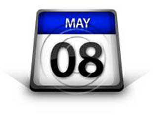 Calendar May 08 PPT PowerPoint Image Picture